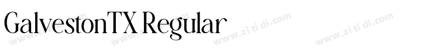GalvestonTX Regular字体转换